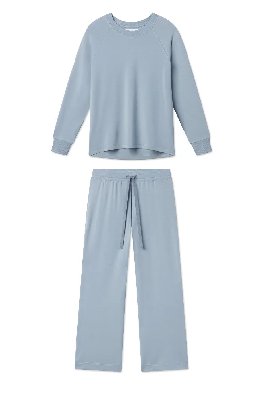 Relax Pants Set in Dusty Blue