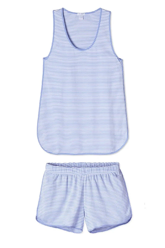 Pima Tank-Short Set in Hydrangea