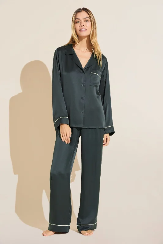 Inez Washable Silk Long PJ Set