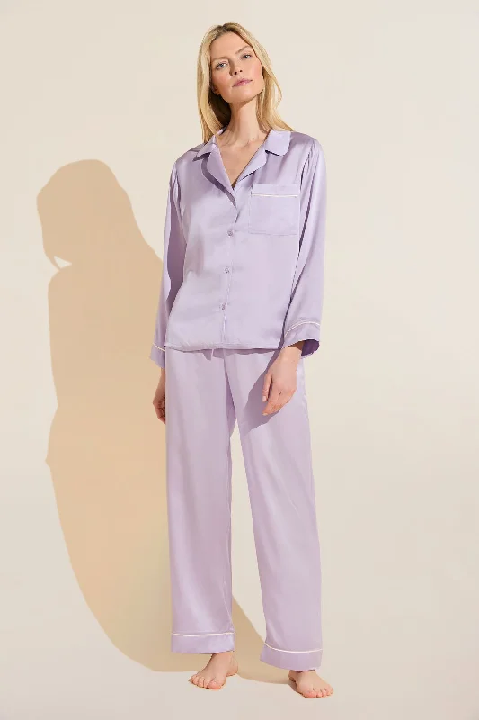 Inez Washable Silk Long PJ Set