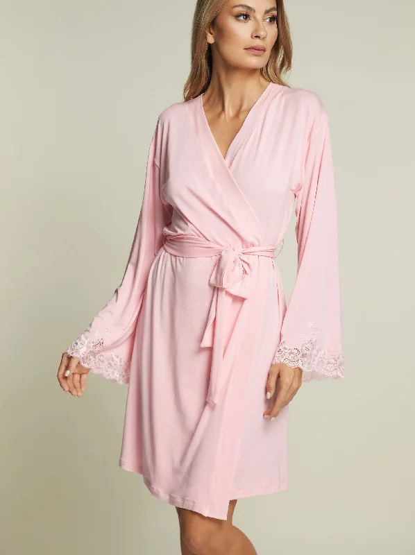 Kensington Mornings Robe in Pink