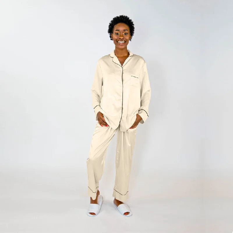 Pajama Pant Set - Champagne