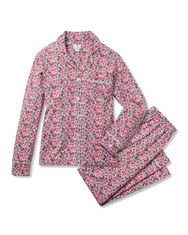 Women's Pima Pajama Set in Fleurs des Bois