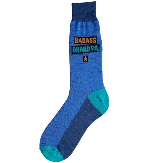 Badass Grandpa Men's Crew Socks