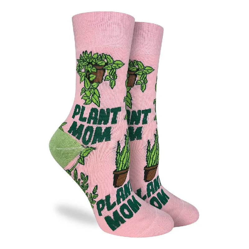 "Plant Mom" Crew Socks by Good Luck Sock