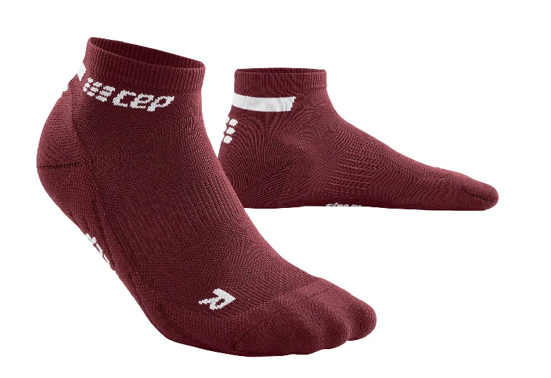 CEP Women's The Run Socks Low Cut V4 - Dark Red ( WP2A8R )