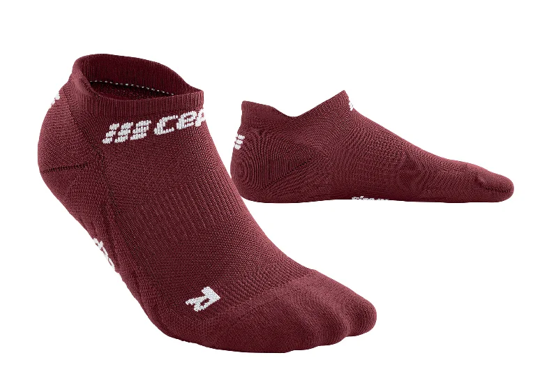 CEP Women's The Run Socks No Show V4 - Dark Red ( WP268R)