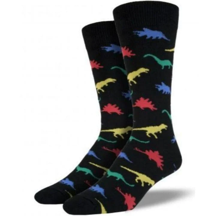 Dinosaur Men’s King Size Crew Sock