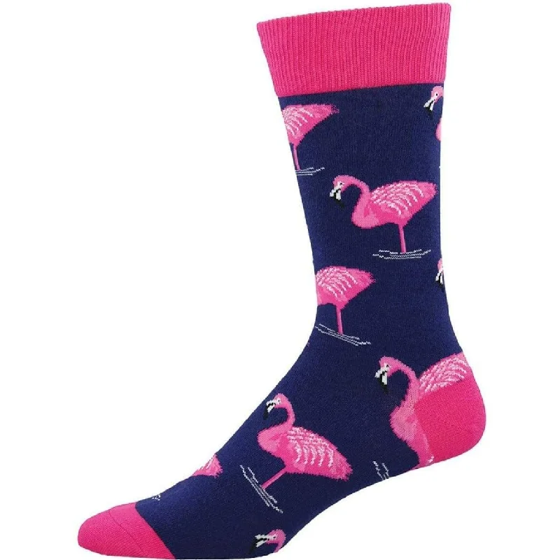 Flamingo Men's King Size Crew Socks