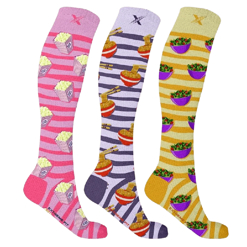 Food Love Compression Socks (3-Pairs)