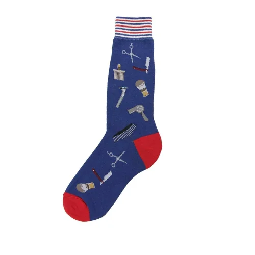 Men's Sock - Barber Shop / Stylist Sock - 6842M