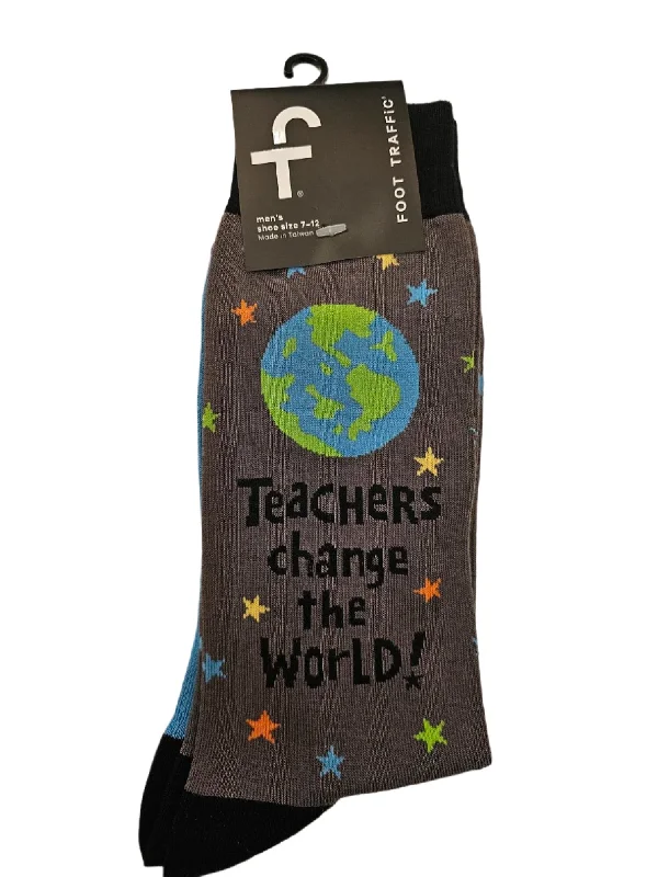 Men's Sock - Teachers Change the World - 7028M