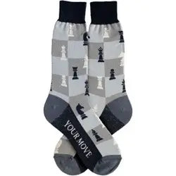 Men's Sock - Your Move Chess - 7088M