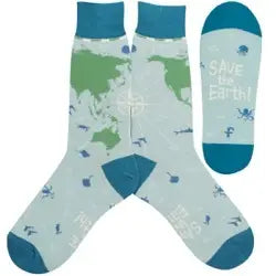 Men's Sock - Save the Earth - 7097M