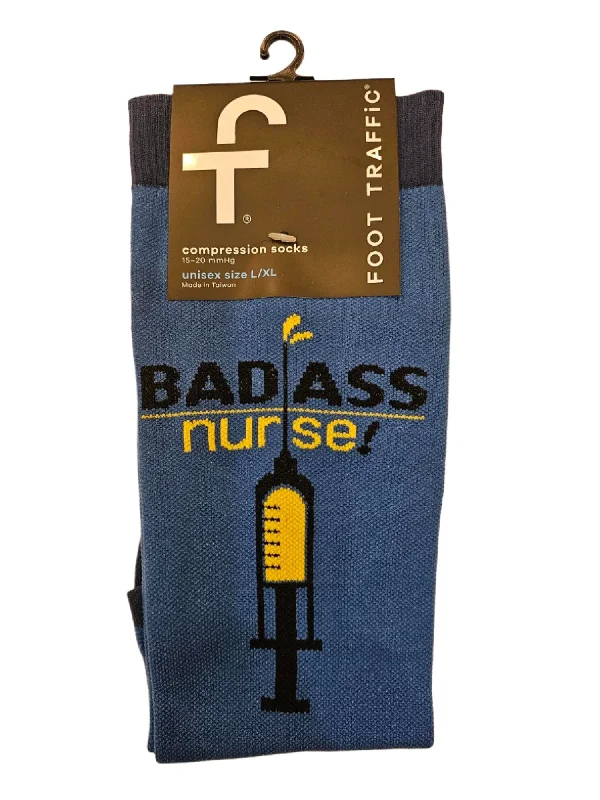 Men's Sock - Badass Nurse Compression Sock - CS6998