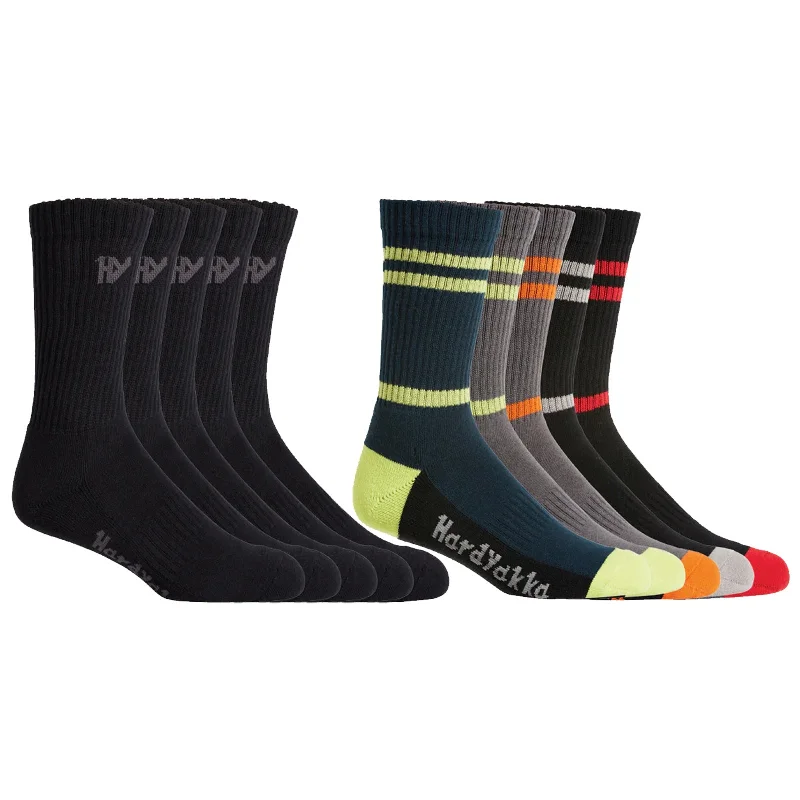 Hard Yakka Mens Crew Socks (5 Pairs)