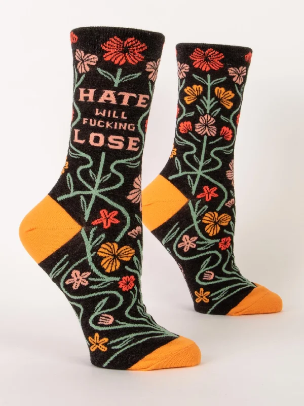 Hate Will Fucking Lose W-Crew Socks