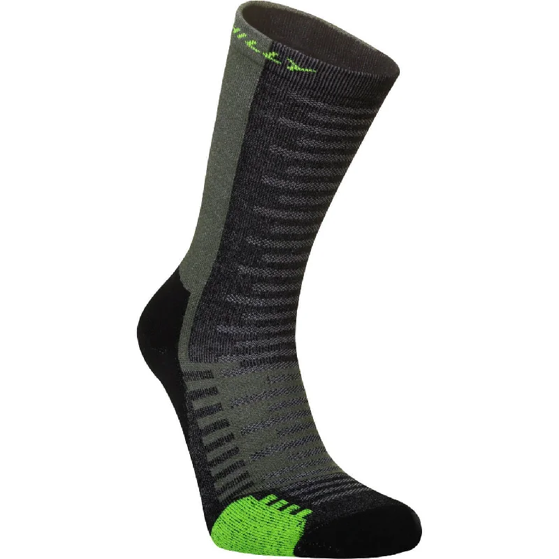 Hilly Active Crew Running Socks - Green