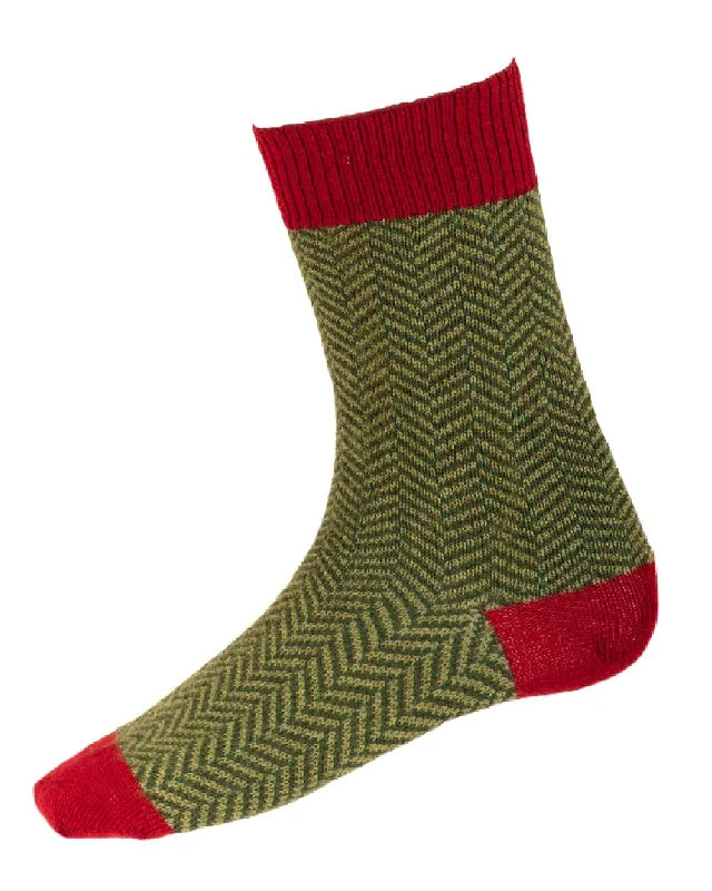 House of Cheviot Herringbone Short Socks