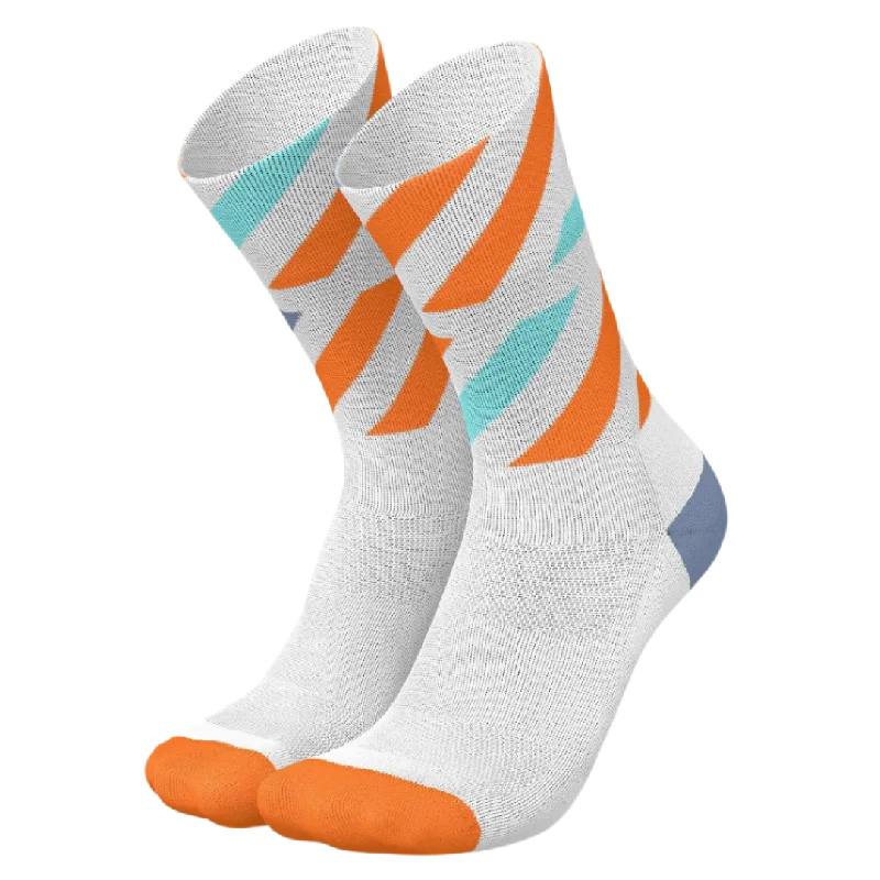 Incylence - Running Platforms Long Sock - White Orange