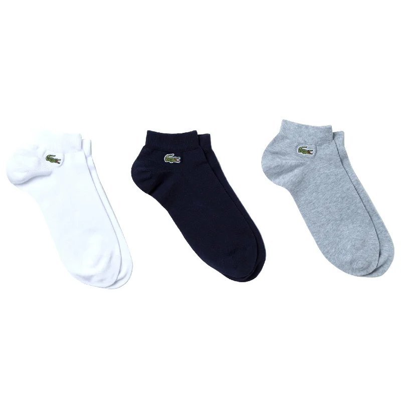 Lacoste 3 Pack Low Cut Socks