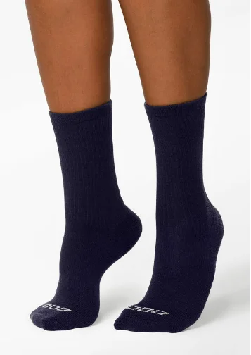 Lorna Jane Merino Wool Blend Quarter Crew Sock - French Navy