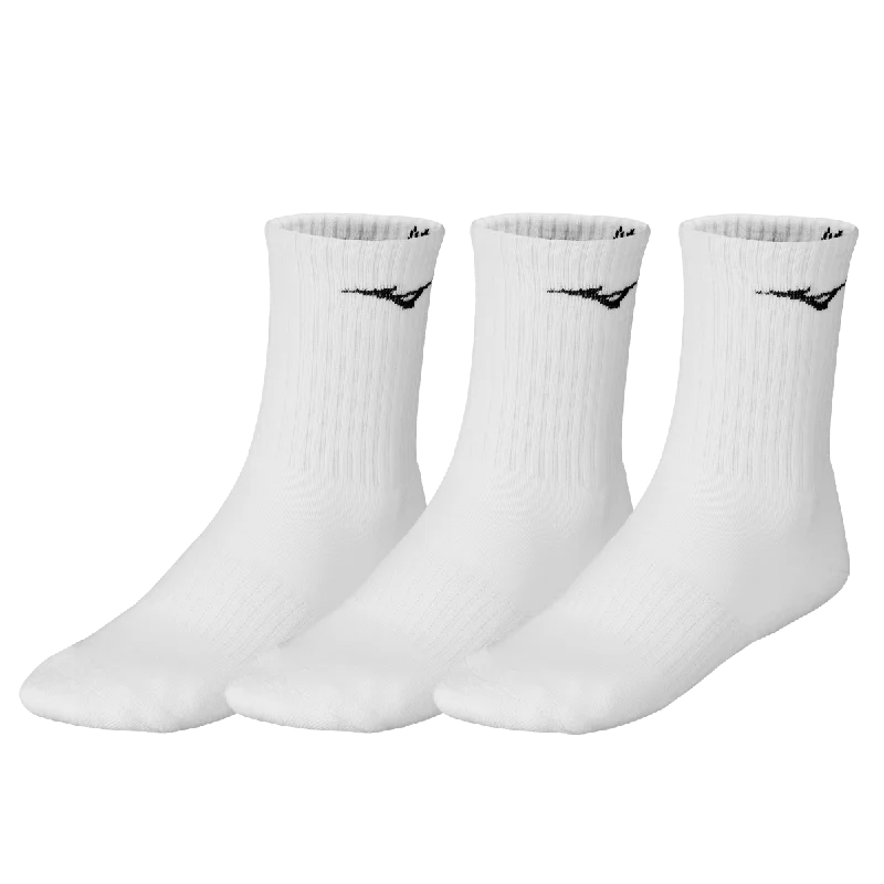 Mizuno Training 3P Socks - White/White/White