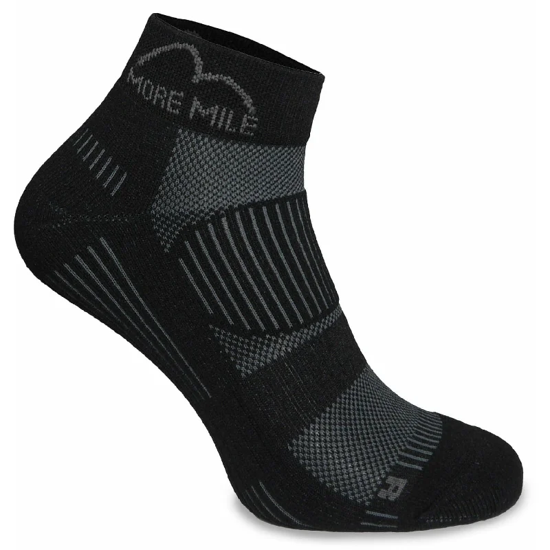 More Mile London 2.0 Eco Friendly Running Socks - Black