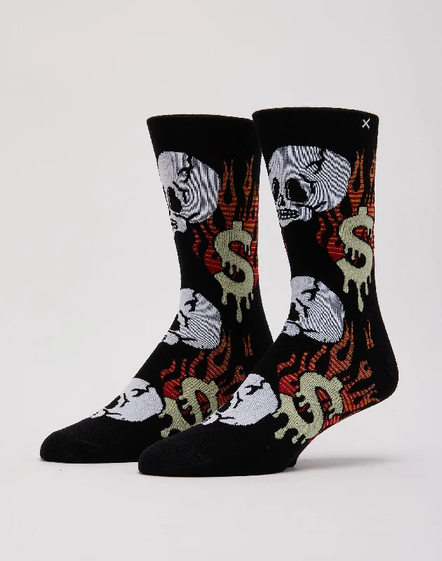 Odd Sox Burned By Money Crew Socks