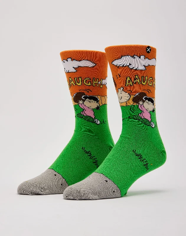 Odd Sox Charlie Brown Football Crew Socks