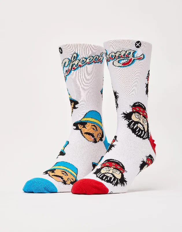 Odd Sox Cheech & Chong Heads Crew Socks