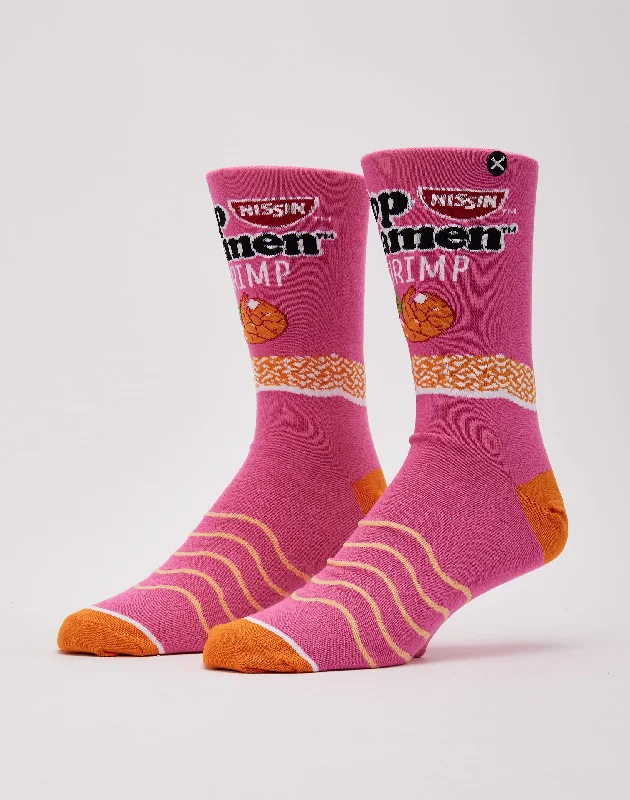 Odd Sox Top Ramen Shrimp Crew Socks