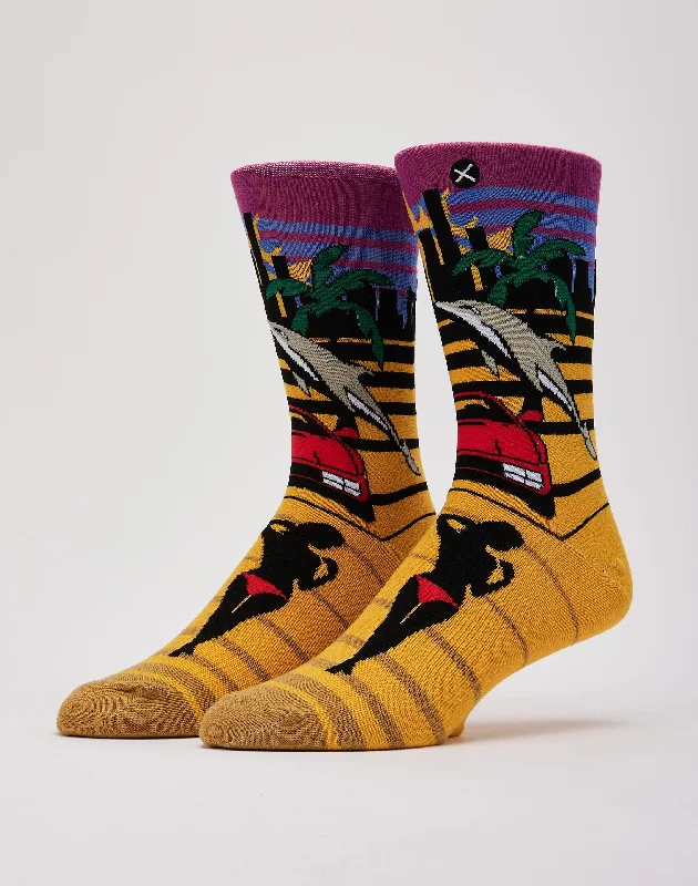 Odd Sox Vice Sunset Crew Socks