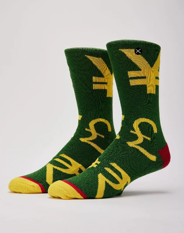 Odd Sox World Currencies Crew Socks