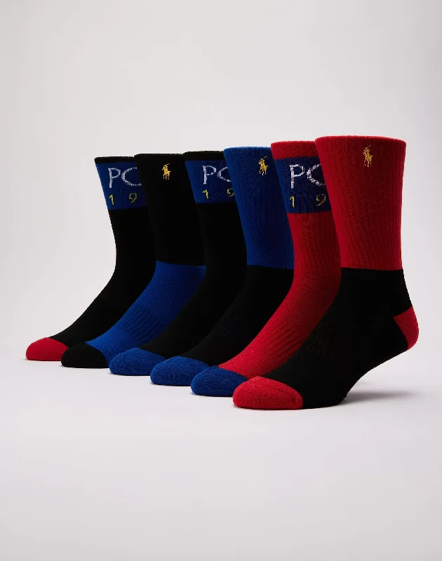 Polo Ralph Lauren 1992 Crew Socks 6-Pack