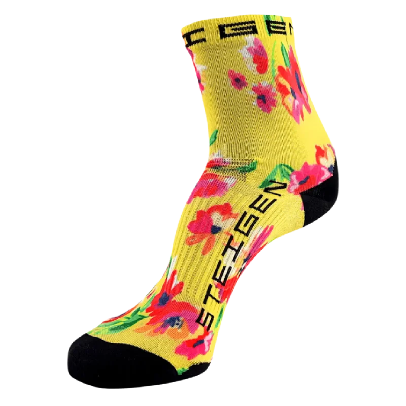 Steigen - Half Length Running Socks - Spring Floral