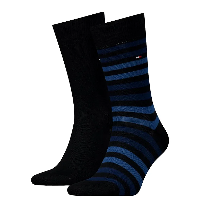 Tommy Hilfiger 2 Pack Duo Stripe Sock - Dark Navy