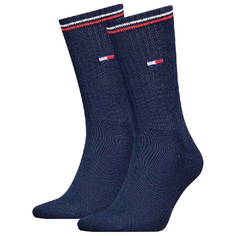 Tommy Hilfiger 2 Pack Iconic Socks - Dark Navy