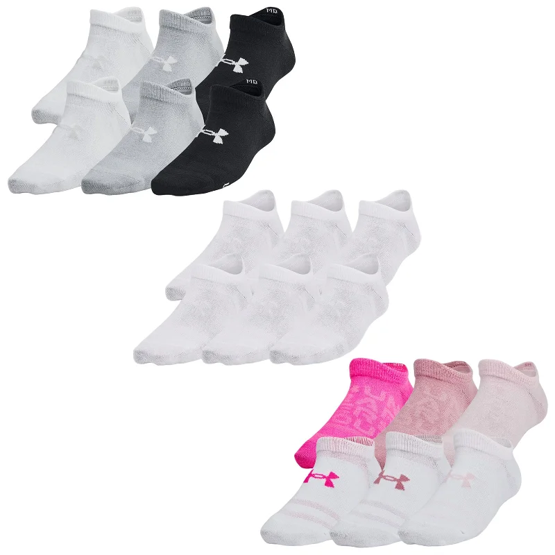 Under Armour Junior Essential No-Show Socks (6 Pairs)