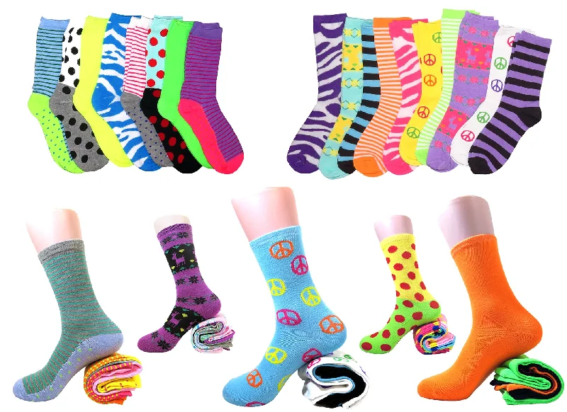 Women's Assorted Crew Socks